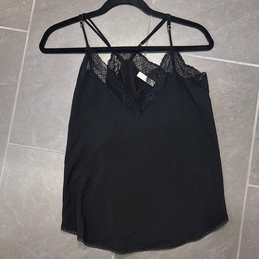 Lovers + Friends Black Lace Tank Top - Picture 1 of 5